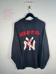 VINTAGE GRAIL 90's SICK OF IT ALL NY "WHEN THE PAIN STRIKES" HOODIE