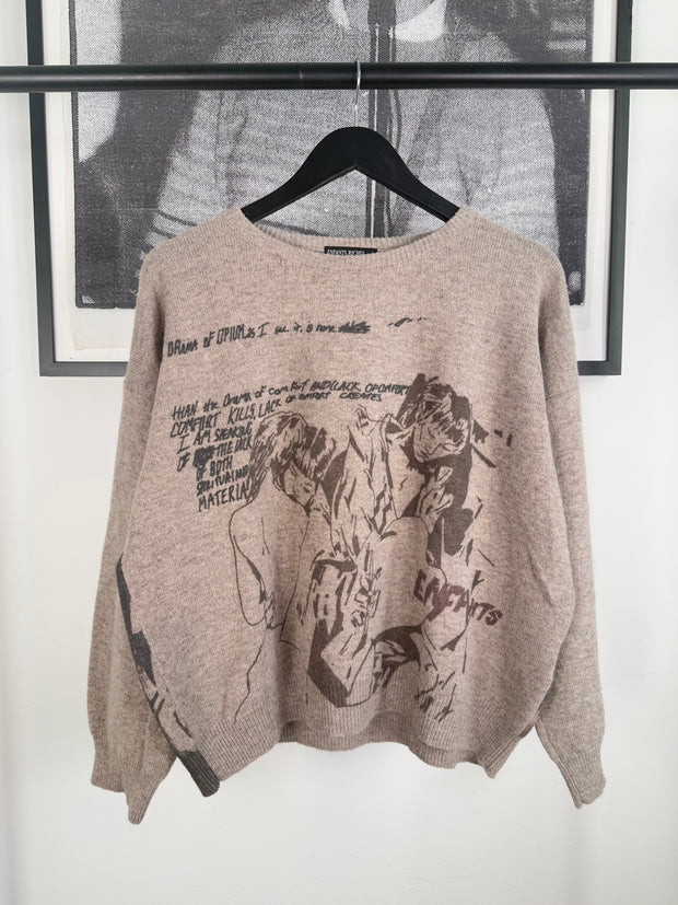 RARE FALL/WINTER 2021 “DRAMA OF OPIUM” MERINO WOOL SWEATER