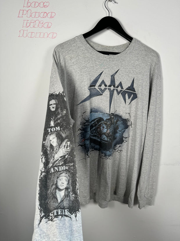 GRAIL 90'S GERMAN BLACK METAL "SODOM" LONG SLEEVE SHIRT