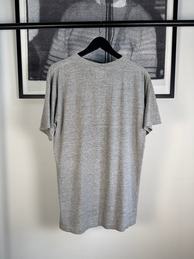 ICONIC PORN STAR SKATEBOARDS 90s GREY / YELLOW LOGO SHIRT