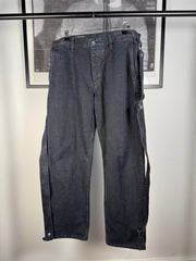 RARE FALL/WINTER 2022 BONDAGE HARNESS DENIM JEANS