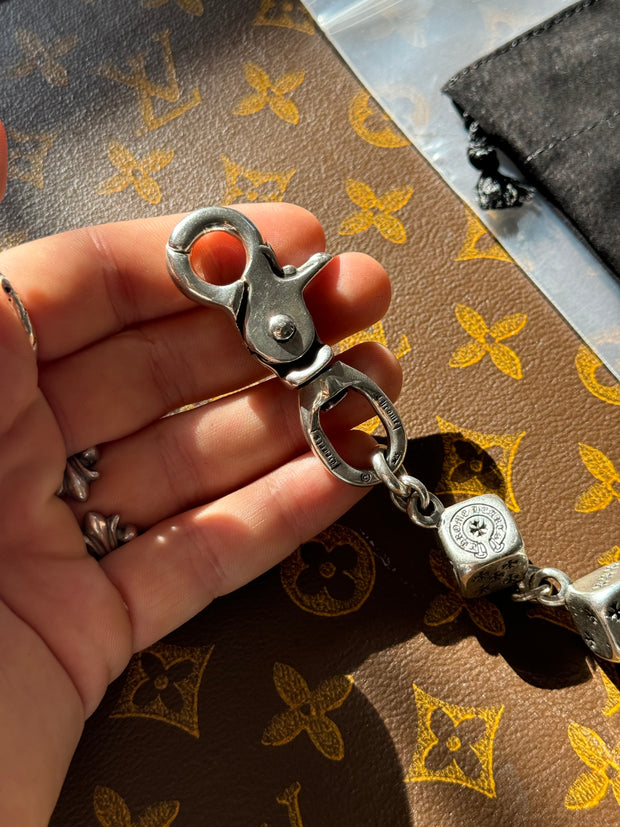 ULTIMATE GRAIL SPECIAL ORDER 18 INCH .925 SILVER "DICE" WALLET CHAIN