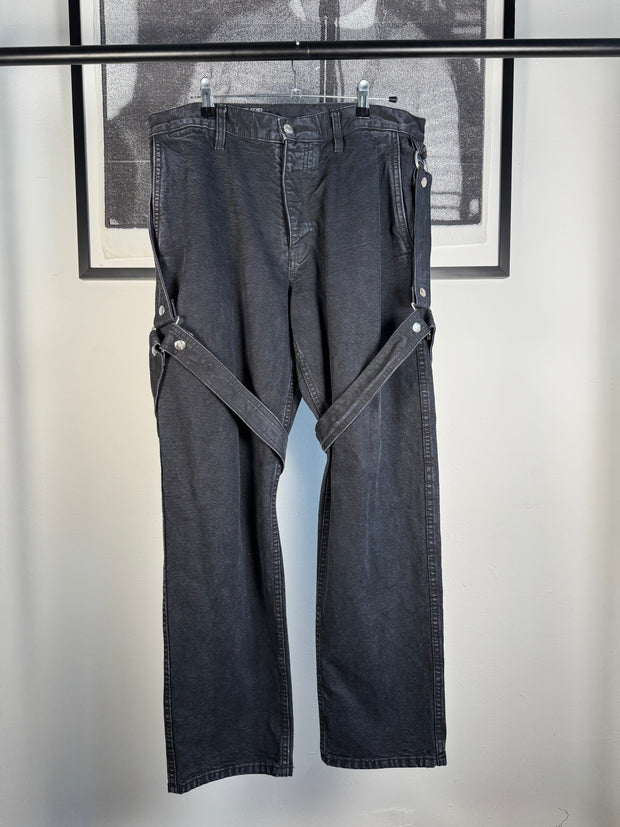 RARE FALL/WINTER 2022 BONDAGE HARNESS DENIM JEANS