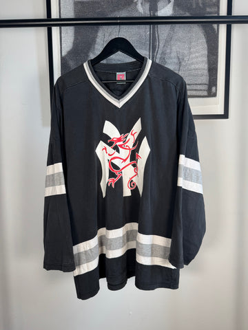 VINTAGE GRAIL: PERFECTLY FADED "SICK OF IT ALL" NY LOGO JERSEY T-SHIRT