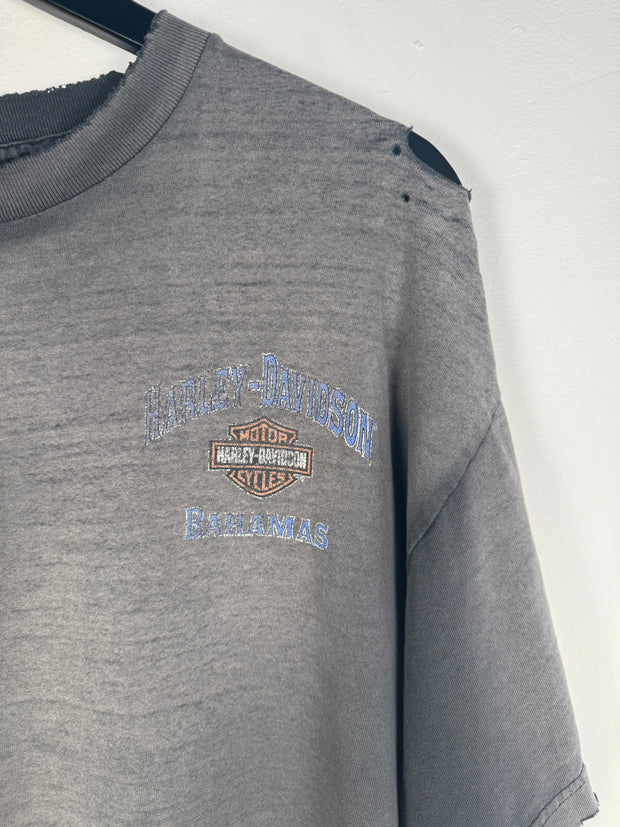 90's ULTRA-FADED HARLEY DAVIDSON BAHAMAS TEE