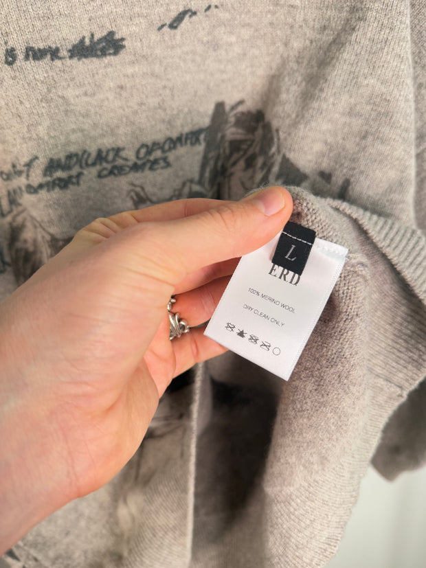 RARE FALL/WINTER 2021 “DRAMA OF OPIUM” MERINO WOOL SWEATER