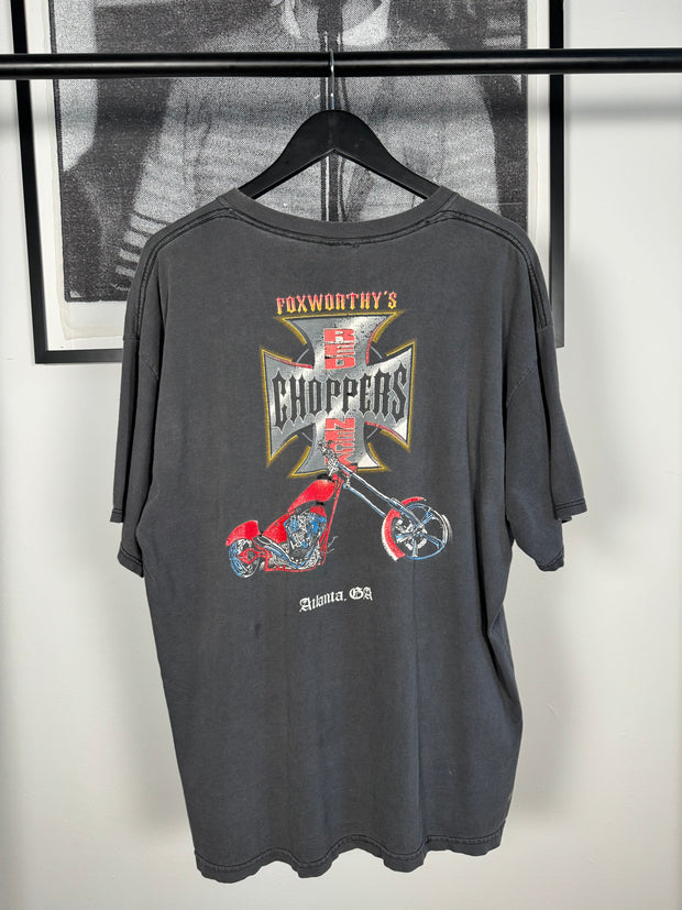 Vintage 90s FRISCO CHOPPERS T-shirt, Size M, Black Print