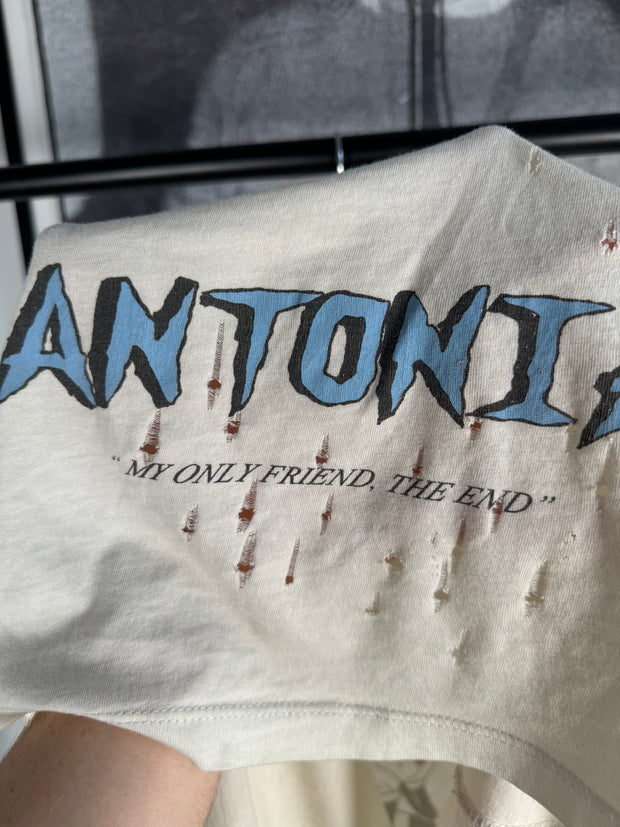 RARE GOLDEN ERA GRAIL 1 OF 25 HAND-DISTRESSED "SAD MICKEY" ANTONIOLI COLLAB SHIRT