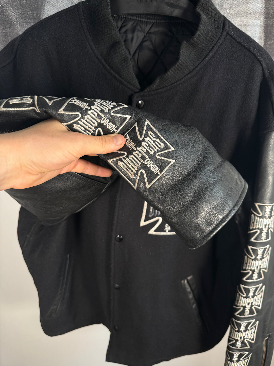 GRAIL WEST COAST CHOPPERS COWHIDE AND BOILED WOOL EMBROIDERED