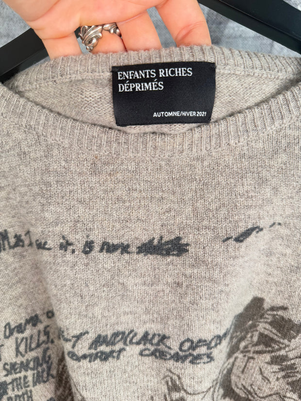 RARE FALL/WINTER 2021 “DRAMA OF OPIUM” MERINO WOOL SWEATER