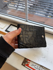 XXL 21 CEMETERY CROSS PATCH STASH WALLET w/ .925 DETAILS