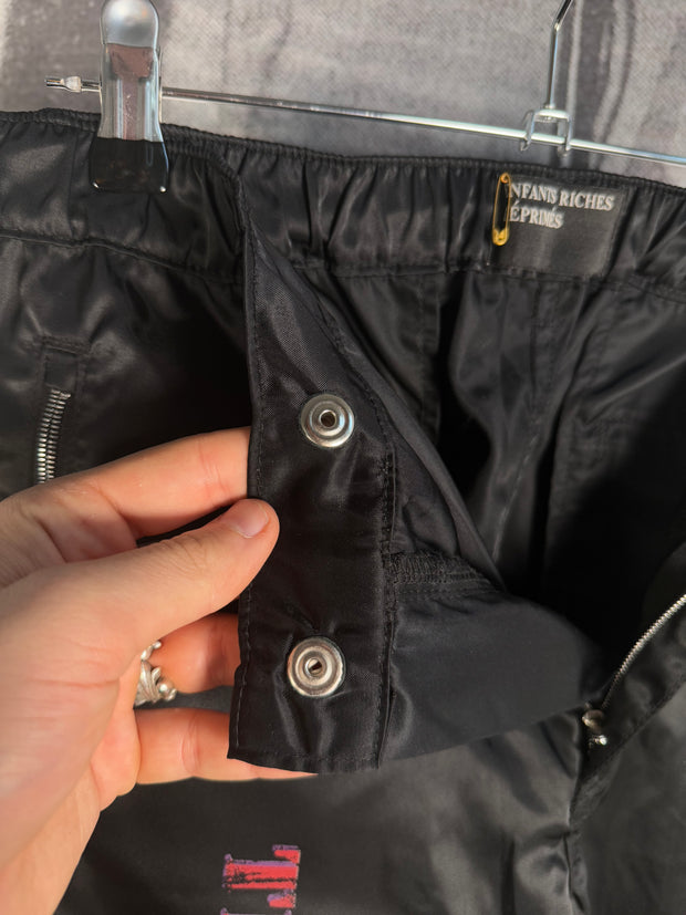 ICONIC FALL/WINTER 2019 "MENENDEZ MURDER TRIAL" ITALIAN NYLON SHOOTER PANTS