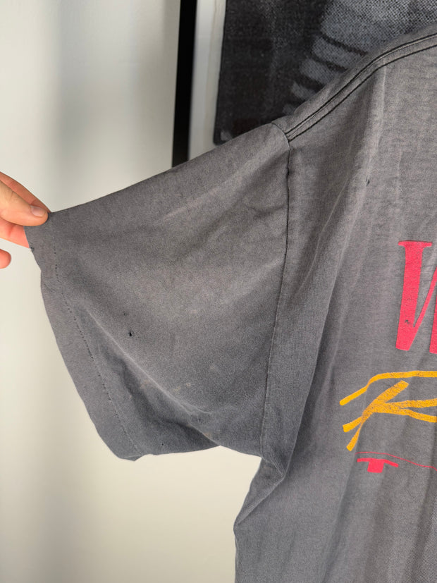 90’s INSANE THRASHED & FADED DOUBLE COLLAR “WINSTON RACING” POCKET SHIRT