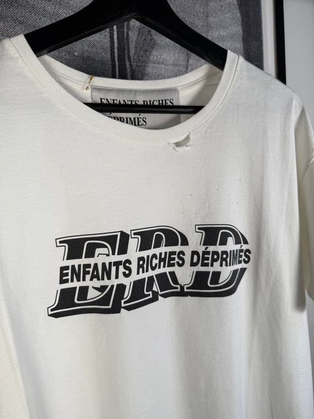 THE LAST BRAND NEW ICONIC SPRING/SUMMER 2016 "ERD" LOGO HAND DISTRESSED SHIRT