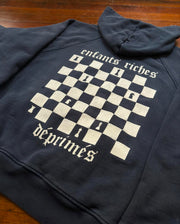 ICONIC RARE AUTOMNE/HIVER 2019 "CHESSBOARD LOGO HOODIE"