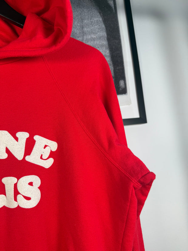 RARE ICONIC FALL/WINTER 2020 CELINE PARIS CASHMERE BLEND LOGO HOODIE