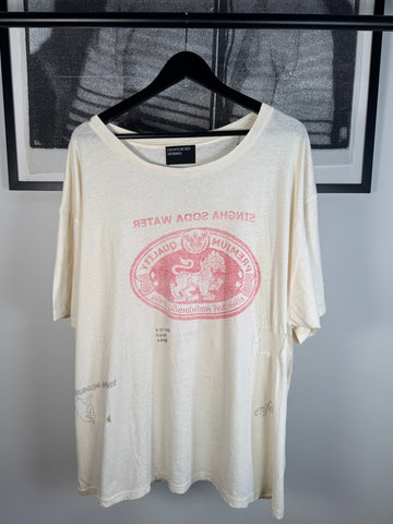 ULTIMATE COLLECTOR'S GRAIL SPRING/SUMMER 2021 "SINGHA SODA WATER" MR. PORTER EXCLUSIVE BANNED RELEASE THRASH REPAIRSHIRT