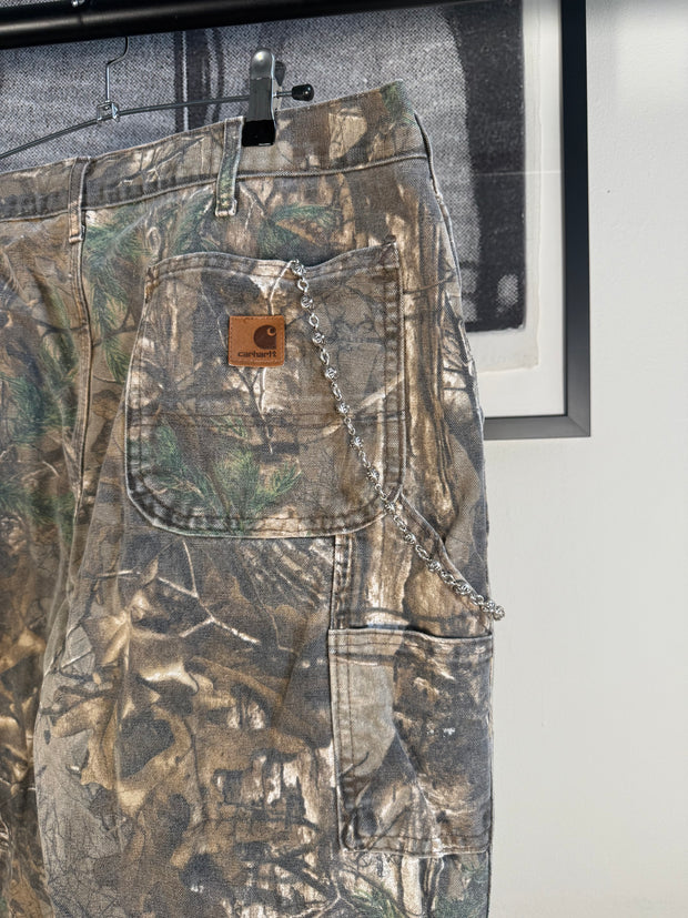 PERFECTLY WORN IN ERD REFERENCE 90s CARHARTT REAL TREE CAMO CARPENTER PANTS