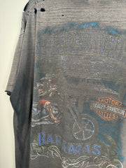 90's ULTRA-FADED HARLEY DAVIDSON BAHAMAS TEE