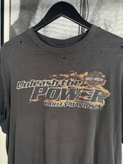 90'S THRASHED & FADED "UNLEASH THE POWER" HARLEY DAVIDSON SHIRT