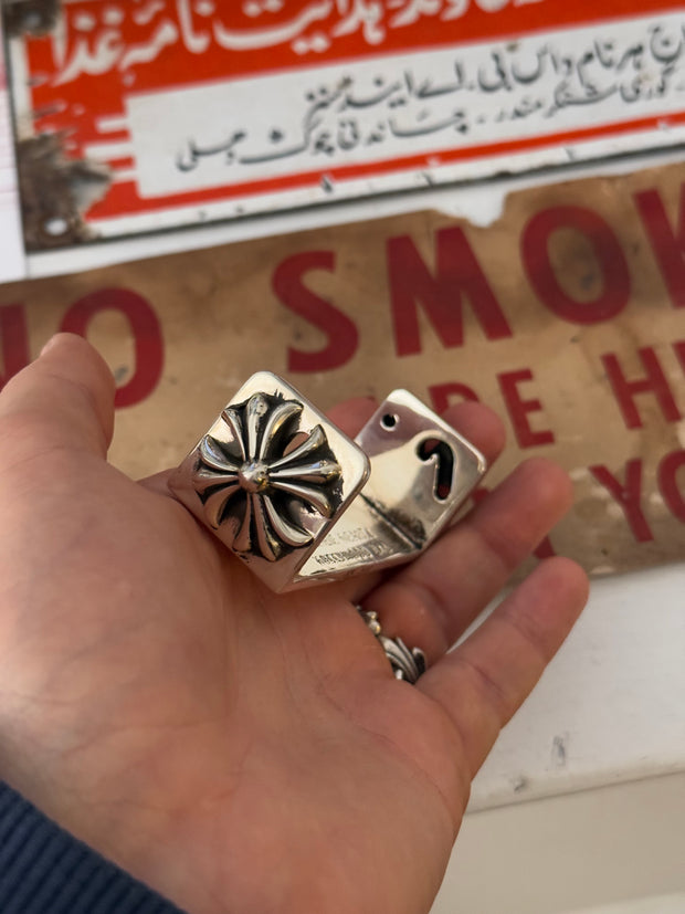 RARE INSANE 2002 .925 SILVER CROSS BALL JOINT/CIGARETTE ROLLER