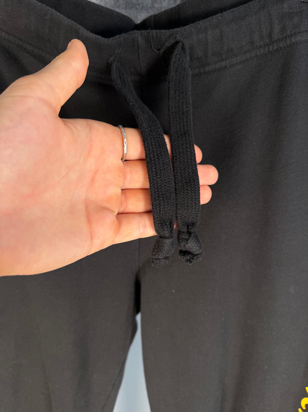 ICONIC EVERYDAY VOLT COLORWAY LOGO "FUCK YOU" SWEATPANTS IN BLACK & YELLOW
