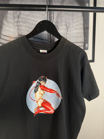 CRAZY 90's DEMON GIRL BETTIE PAGE PIN UP PORN STAR SHIRT