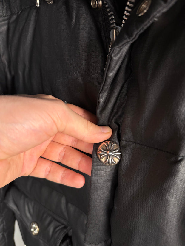 ULTIMATE GRAIL EARLY 2000's MINK COLLAR WAXED COTTON UTILITY JACKET