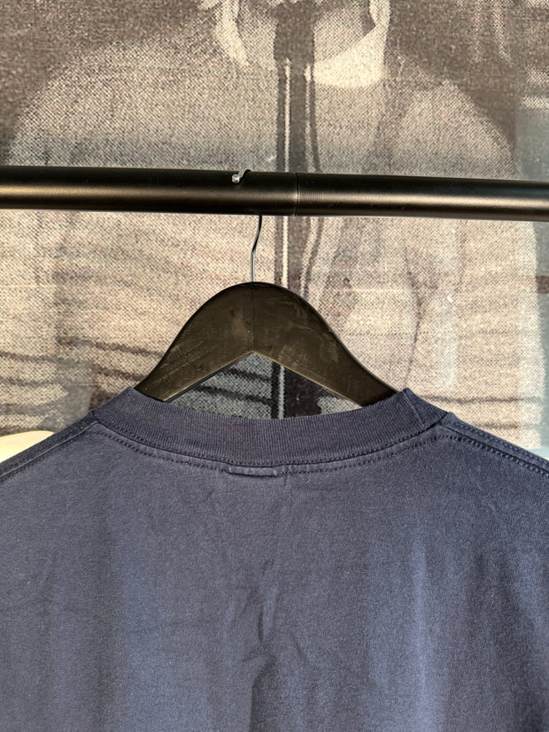 RARE ICONIC 90s PORN STAR SKATEBOARDS NAVY / GREEN LOGO SHIRT