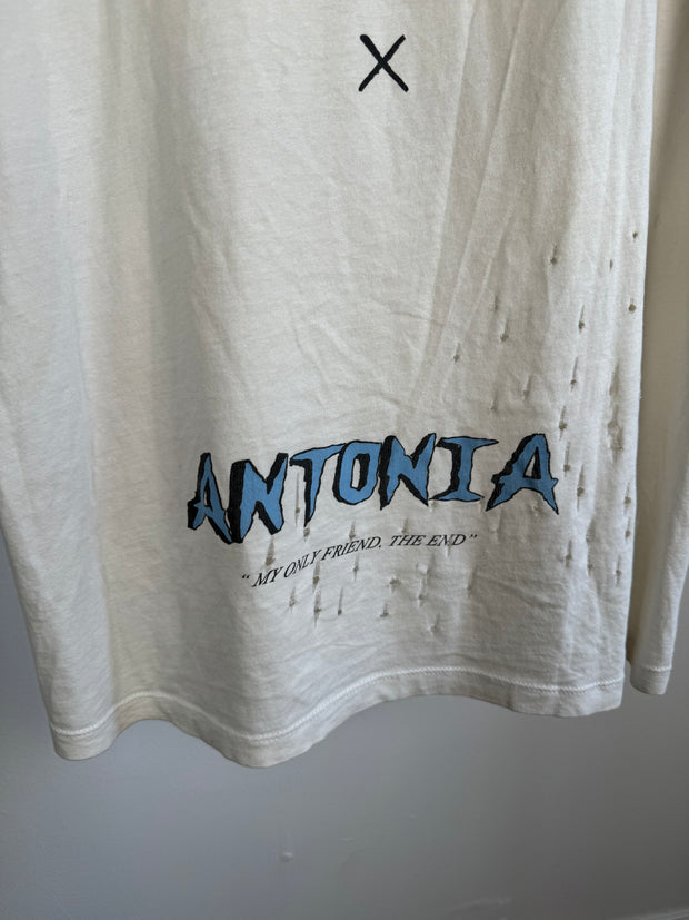 RARE GOLDEN ERA GRAIL 1 OF 25 HAND-DISTRESSED "SAD MICKEY" ANTONIOLI COLLAB SHIRT