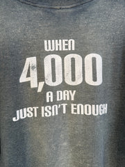 INSANE 90s PLAN B SKATEBOARDS RARE "WHEN 4,000 A DAY JUST ISN'T ENOUGH" SHIRT