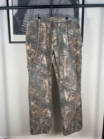 PERFECTLY WORN IN ERD REFERENCE 90s CARHARTT REAL TREE CAMO CARPENTER PANTS