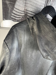 INSANE FALL/WINTER 2024 AGED SHEEPSKIN ASSEMBLAGE PANEL JACKET BRAND NEW WITH TAGS