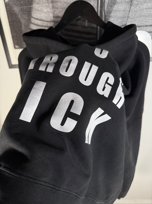 ULTIMATE GRAIL RAREST SIZE FALL/WINTER 2022 "GOTH GIRL SUCKS SOUL THROUGH DICK" ACID WASH VINTAGE TREATMENT HOODIE