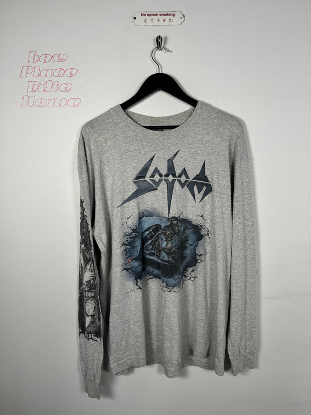 GRAIL 90'S GERMAN BLACK METAL "SODOM" LONG SLEEVE SHIRT