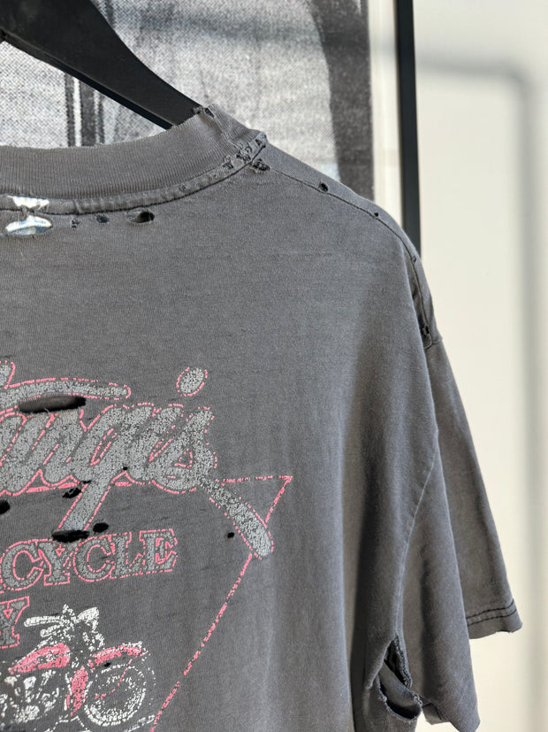 THRASHED "STURGIS SALOON MOTORCYCLE RALLY" SHIRT