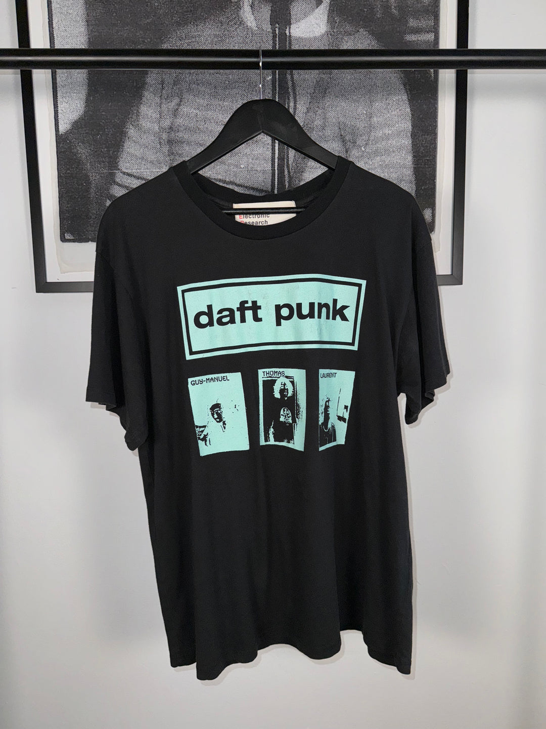 Maglietta Daft Punk Unisex - Original Vibe - Cotone Nero - Stile Rave Acid Techno