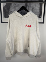 ULTIMATE GRAIL 1 of 1 AUTUMN/WINTER 2019 HAND-DRAWN “GLUE SNIFFER” D.A.R.E. PAINTED PATCHWORK HOODIE