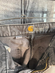 PERFECTLY FADED & WHISKERED CHROME HEARTS STYLE CARHARTT DOUBLE KNEE CARPENTER PANTS