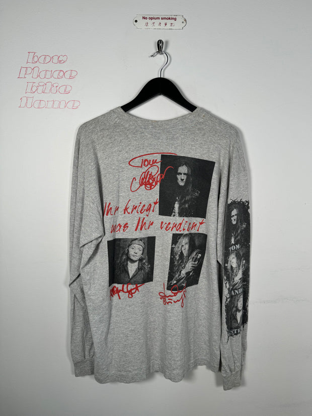 GRAIL 90'S GERMAN BLACK METAL "SODOM" LONG SLEEVE SHIRT