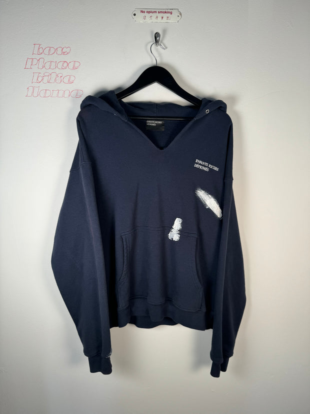 RARE FALL/WINTER 2019 "PEINTURE" HAND PAINTED LOGO HOODIE