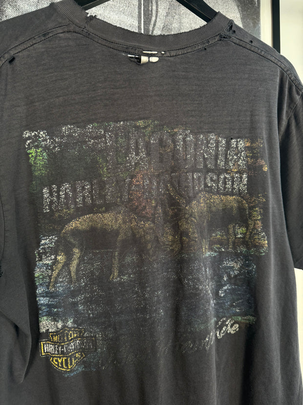 90'S THRASHED & FADED "UNLEASH THE POWER" HARLEY DAVIDSON SHIRT