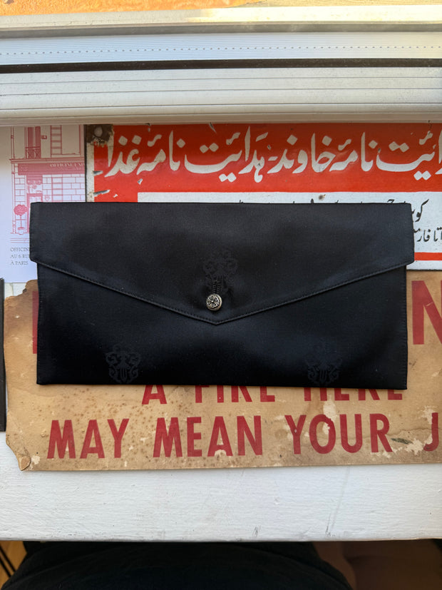 ULTIMATE GRAIL EARLY 2000'S "FUCK YOU" SLEEPING MASK IN .925 SILVER, SILK, & COWSKIN LEATHER w/ CARRYING CASE