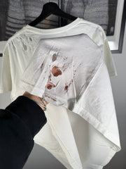 THE LAST BRAND NEW ICONIC SPRING/SUMMER 2016 "ERD" LOGO HAND DISTRESSED SHIRT
