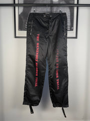 ICONIC FALL/WINTER 2019 "MENENDEZ MURDER TRIAL" ITALIAN NYLON SHOOTER PANTS