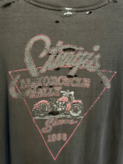 THRASHED "STURGIS SALOON MOTORCYCLE RALLY" SHIRT