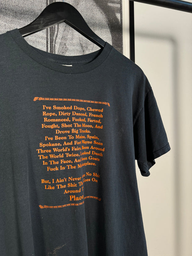 INSANELY VULGAR "SMOKED DOPE / CHEWED ROPE" BIKE SHOP SHIRT