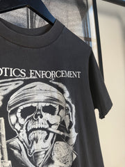 INSANE FADED 90s "NARCOTICS ENFORCEMENT: LIVING ON THE EDGE" SHIRT