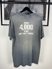INSANE 90s PLAN B SKATEBOARDS RARE "WHEN 4,000 A DAY JUST ISN'T ENOUGH" SHIRT