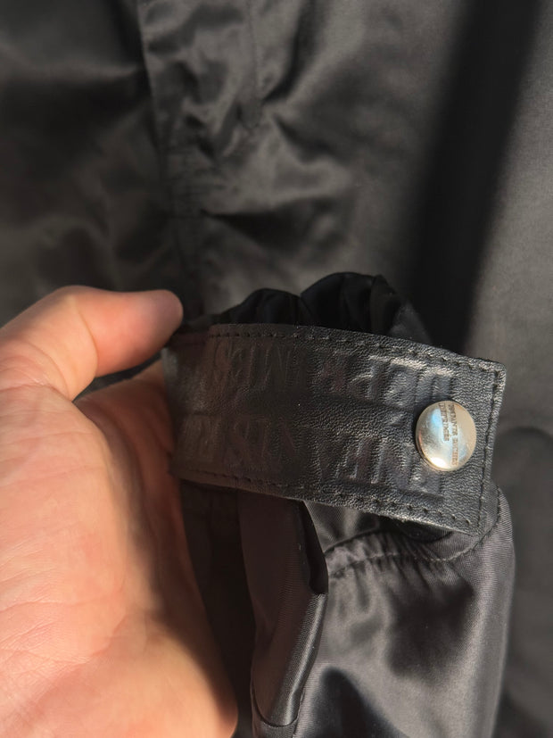 ICONIC FALL/WINTER 2019 "MENENDEZ MURDER TRIAL" ITALIAN NYLON SHOOTER PANTS